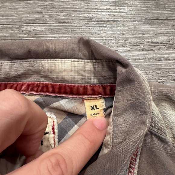 Jeremiah American Legacy Shirt‎ Mens Extra Large Plaid Pearl Snap Western Cowboy - Picture 6 of 10